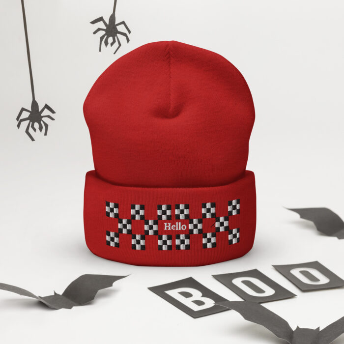 Hello Cuffed Beanie - Image 4