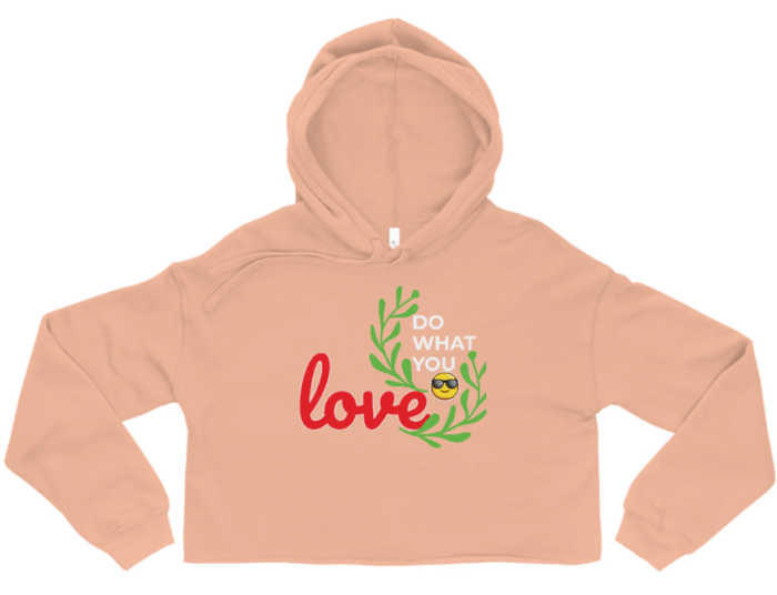 Womens What U Love Crop Hoodie - Image 5