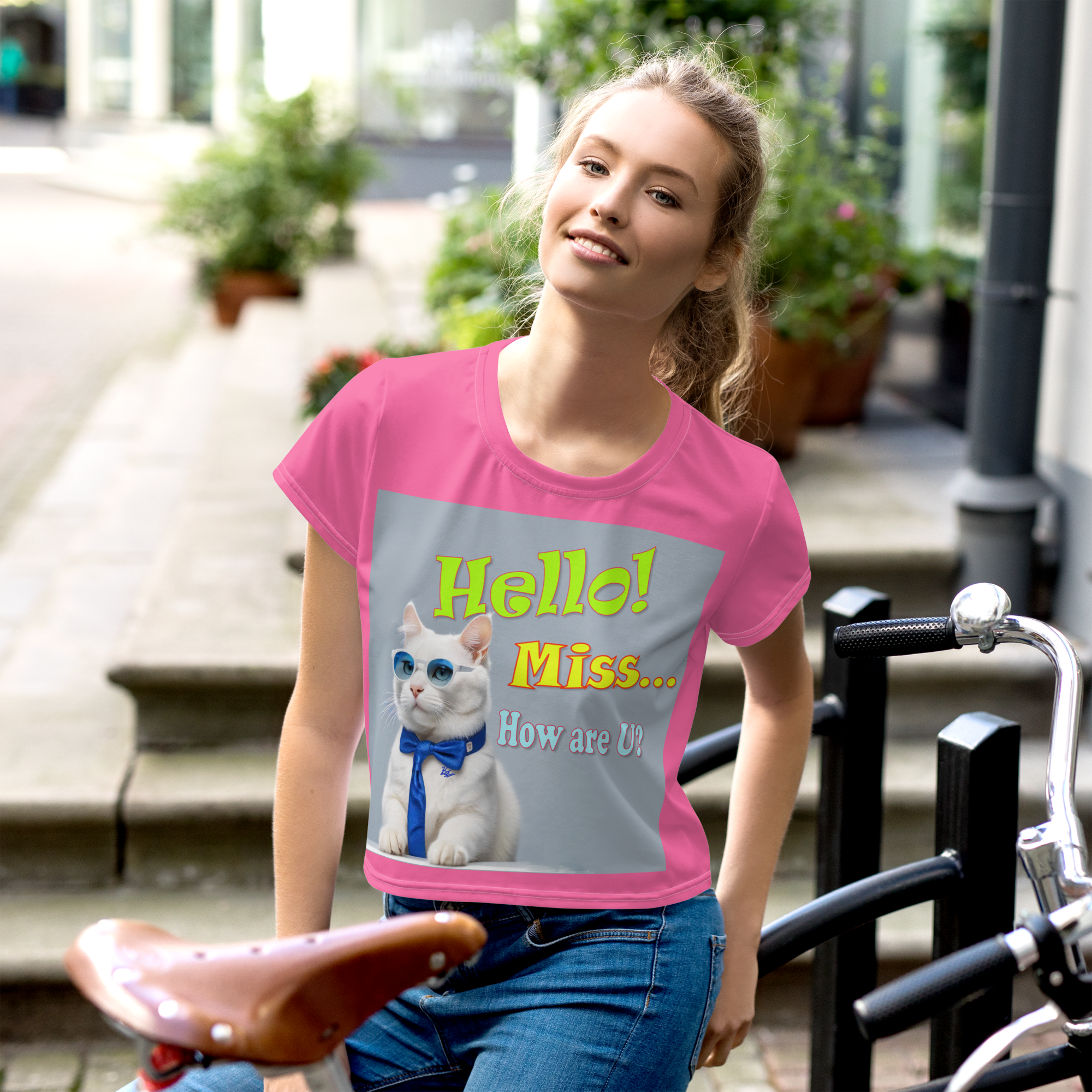 Hello Miss Crop Tees