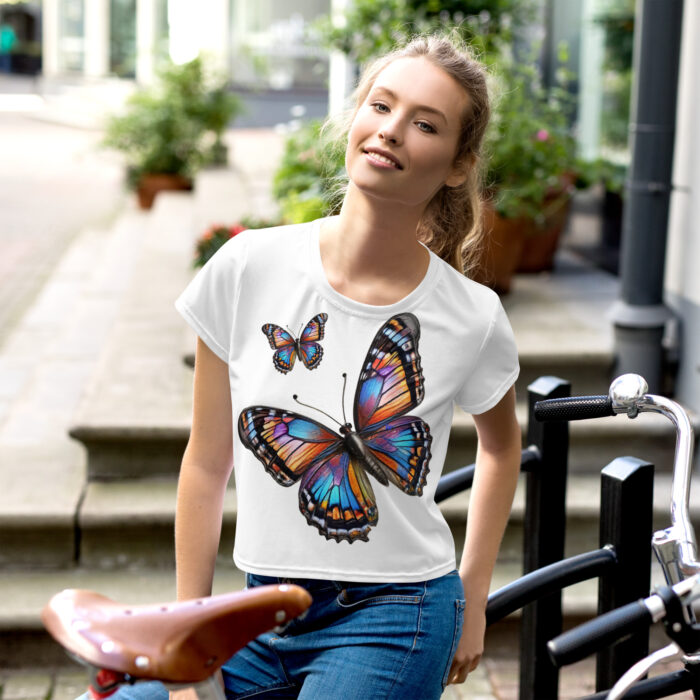 Butterfly Crop Tee
