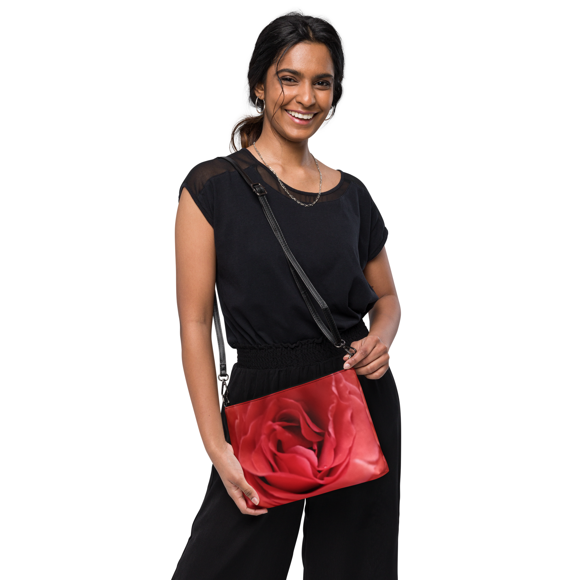 Rose crossbody bag