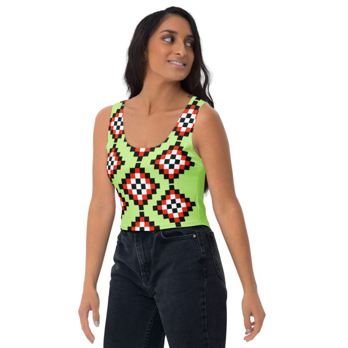 Crop Top green Pashapalli - Image 3
