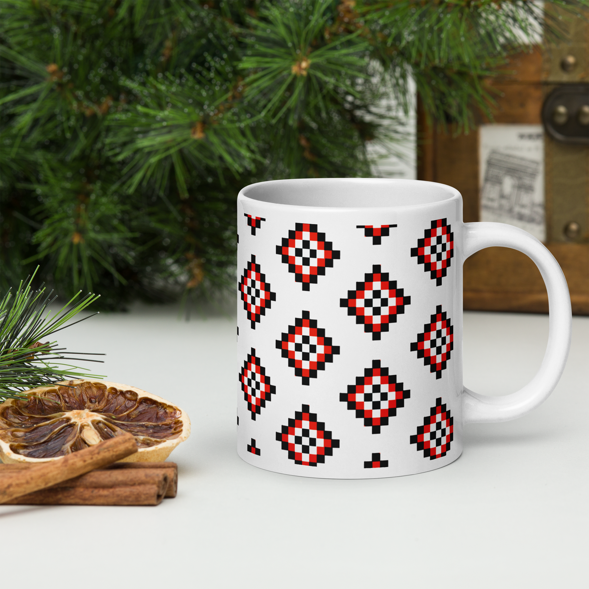 White glossy mug pashapalli