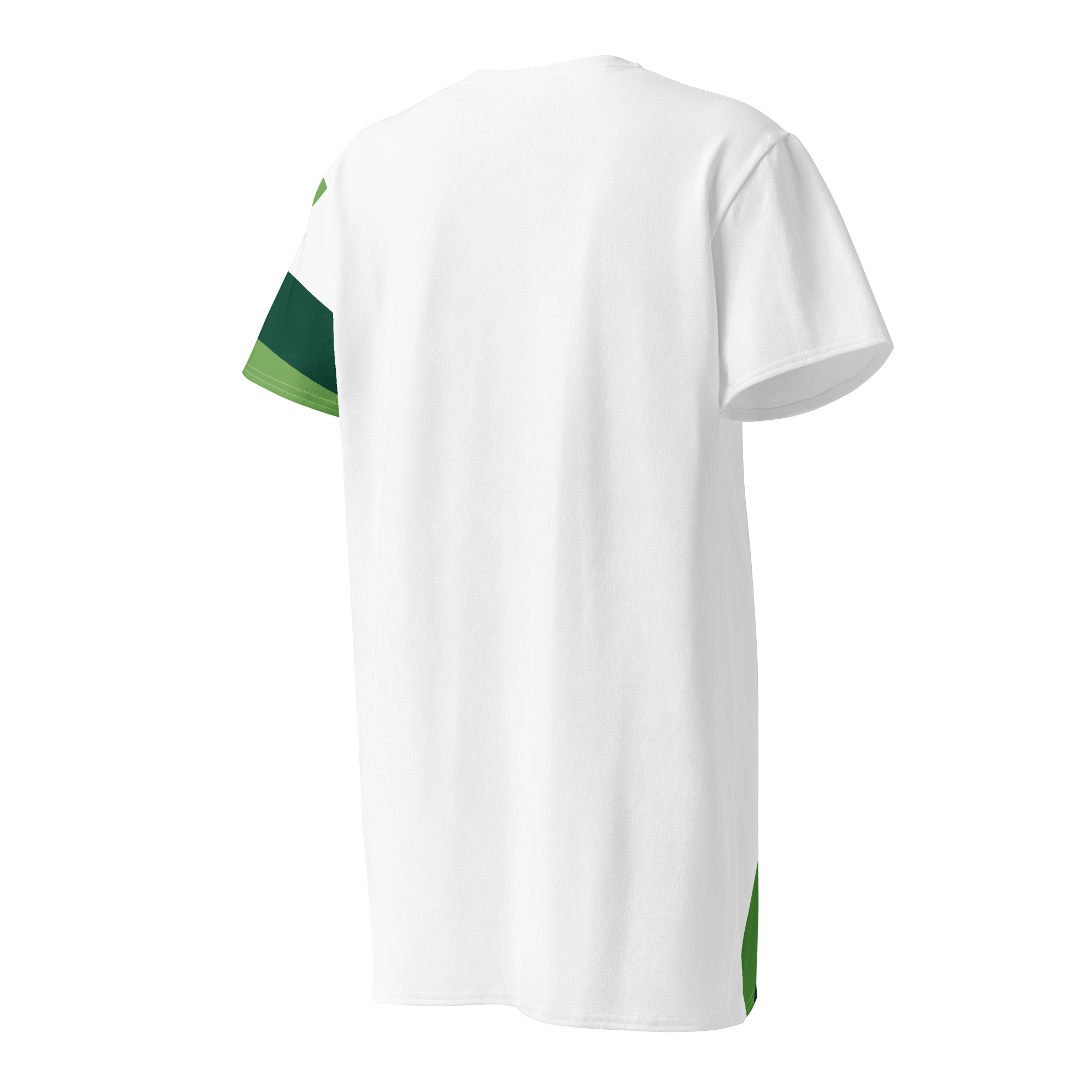 Women's knee-length green cotton t-shirt dress – soft & stylish casual wear - Image 3