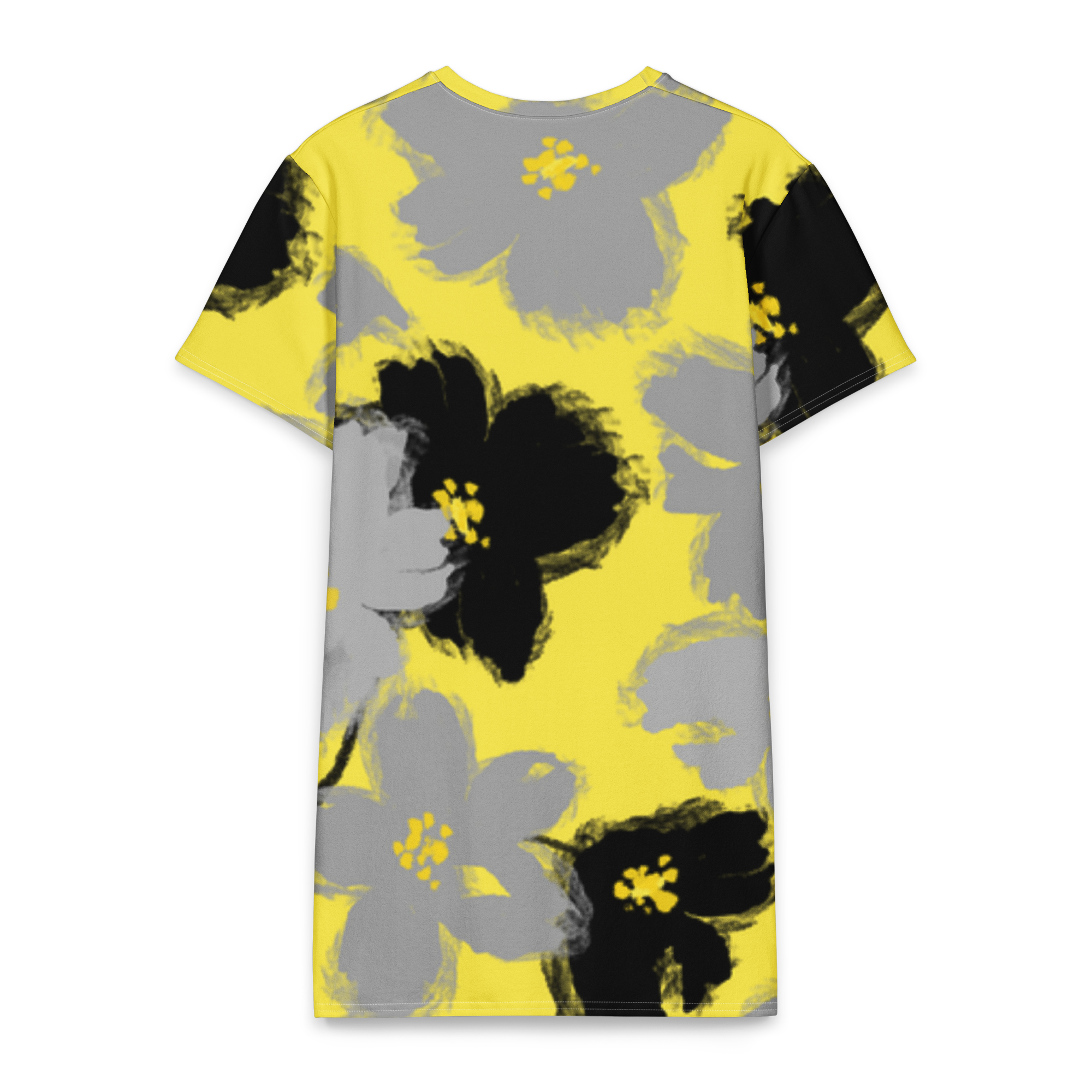 Women's knee-length yellow cotton t-shirt – soft & stylish sasual wear