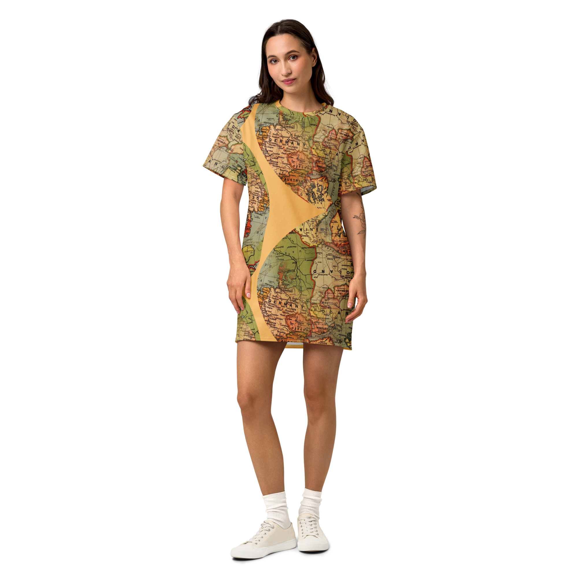 Cotton yellow t-shirt women