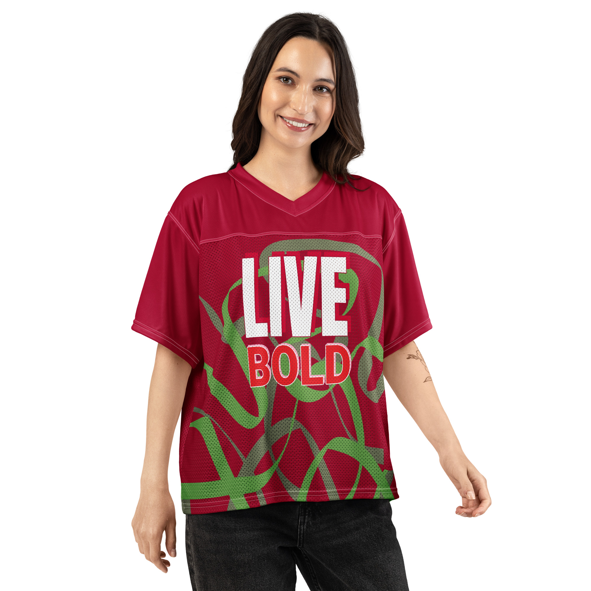 Women's boxy fit bold jersey t-shirt – soft, comfortable & trendy casual top