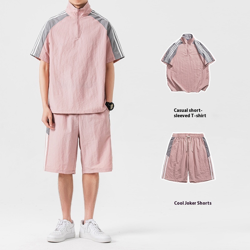 Men's T-Shirt & Shorts Co-Ord Set with Premium Cotton Fabric, Quick-Dry Breathable Material, Anti-Fading Design, Soft Comfortable - Image 6