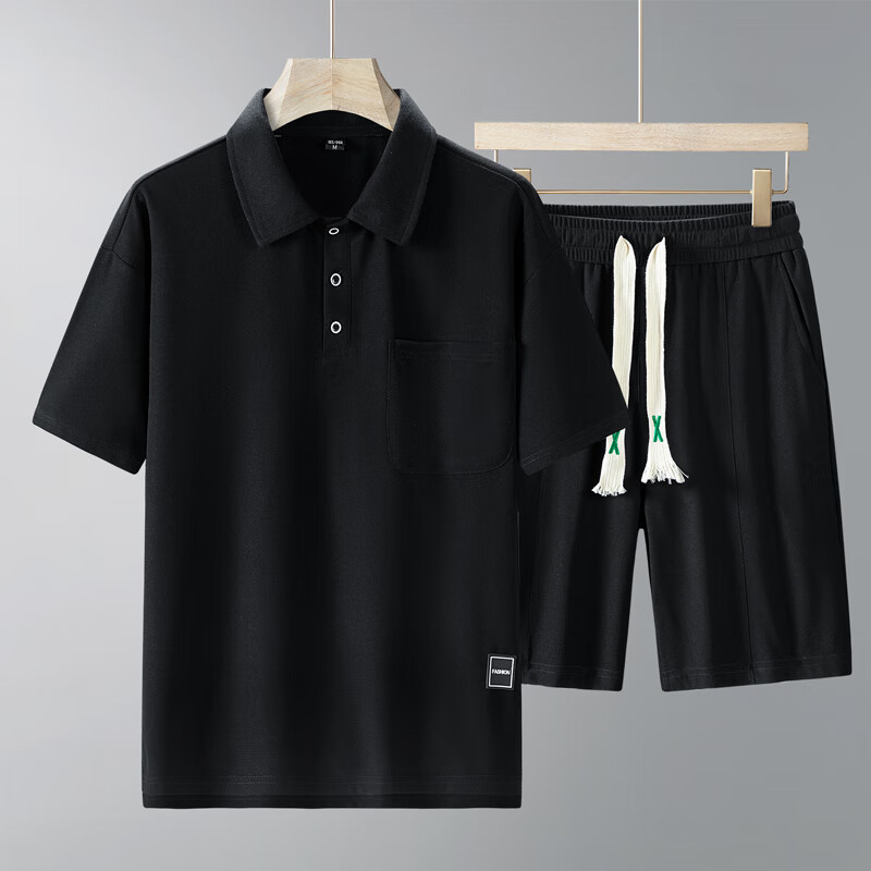 Sports Suit Men's Short-sleeved  Shorts Two-piece Set t shirt