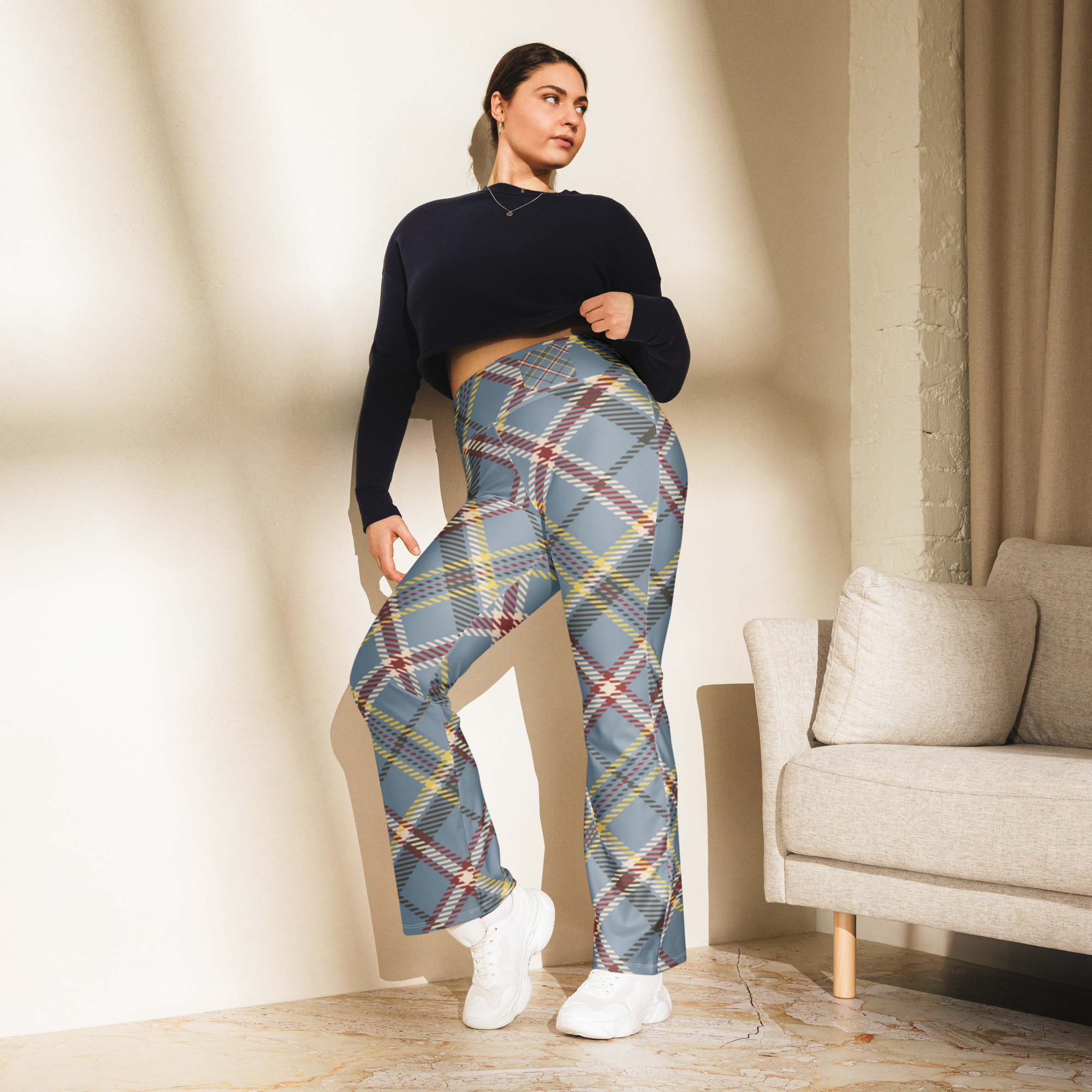 Women’s Flare Leggings – High-Waisted Stretchy Yoga & Workout Pants