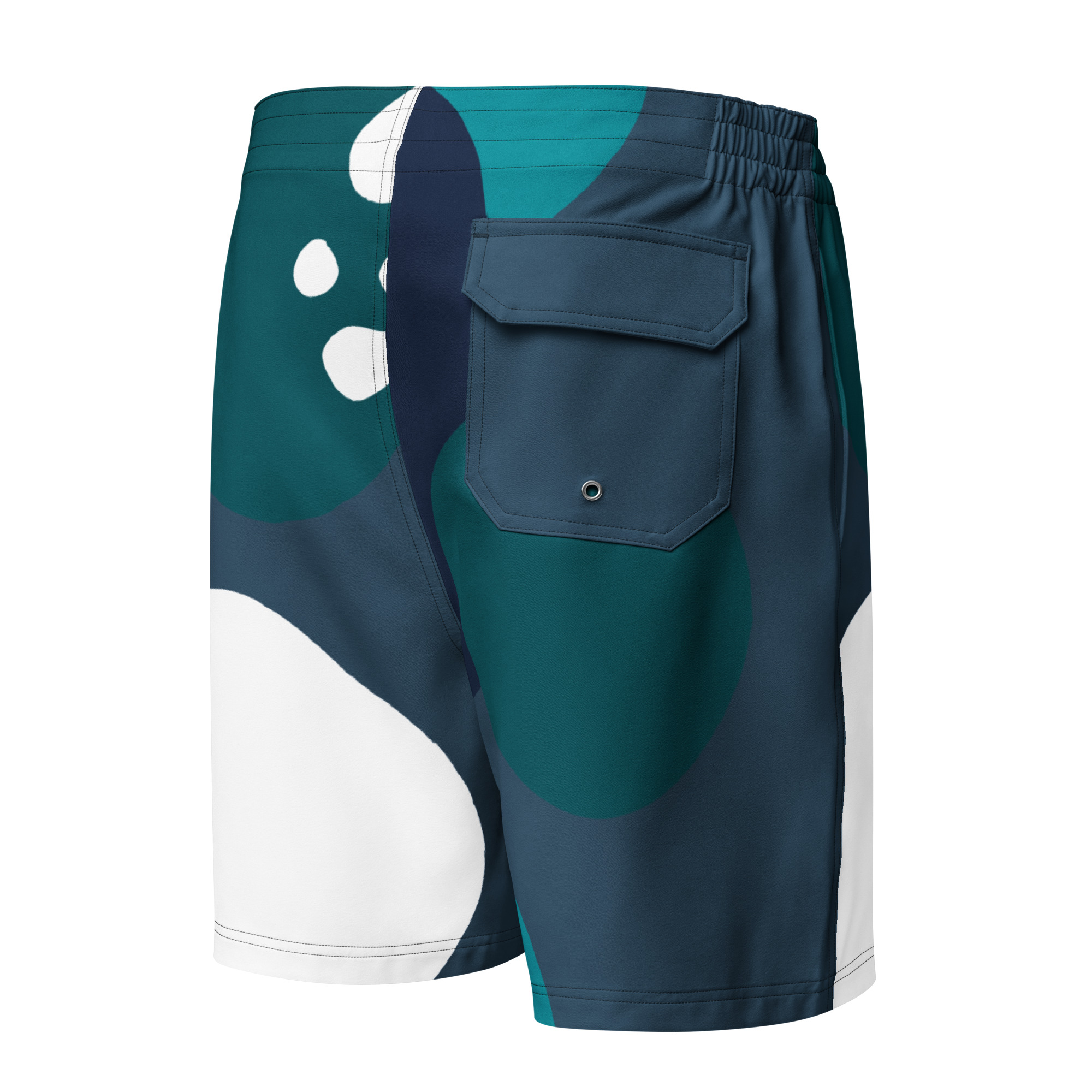 Men’s Sea Blue Gym Board Shorts – Sportswear Workout & Training Shorts - Image 2
