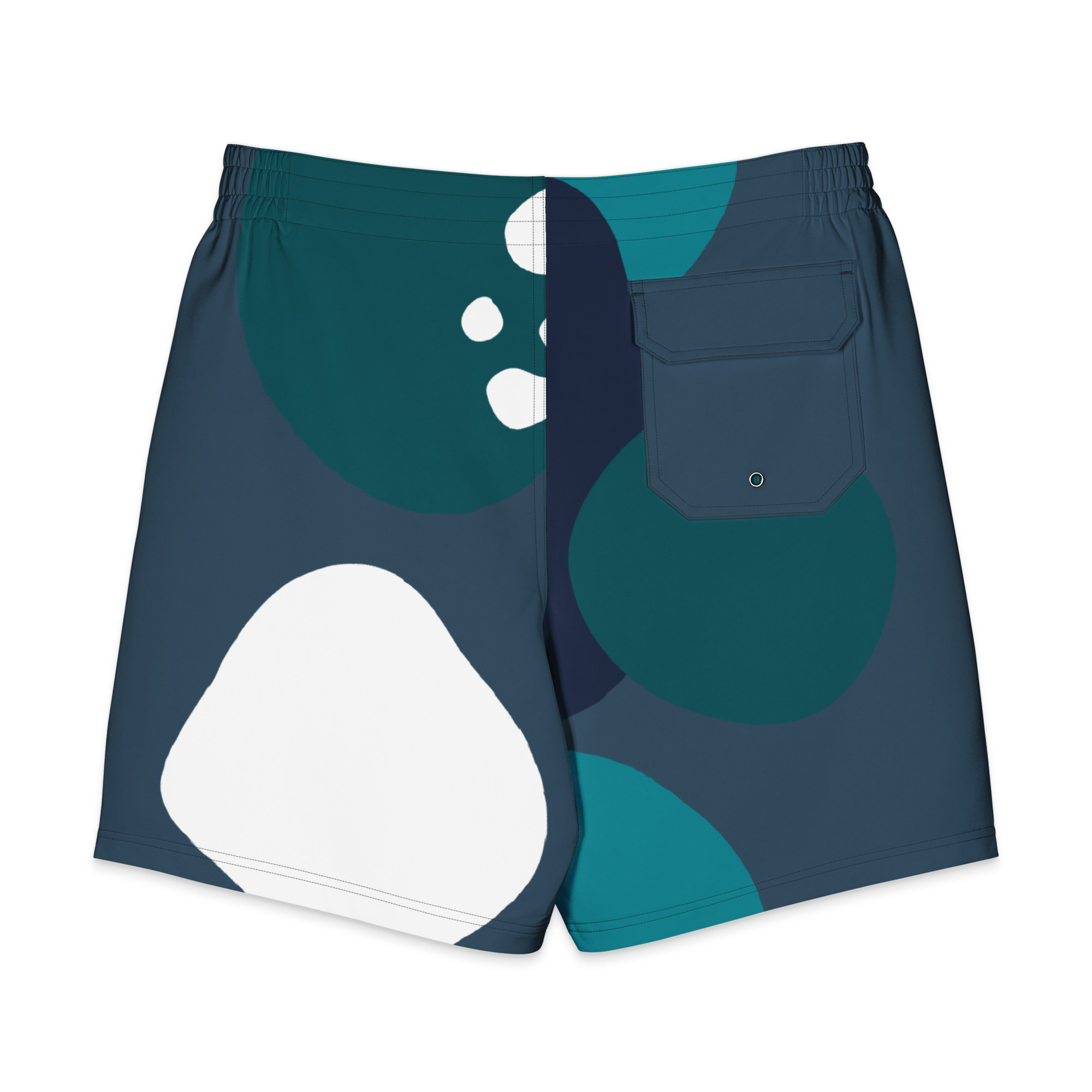Men’s Sea Blue Gym Board Shorts – Sportswear Workout & Training Shorts - Image 3