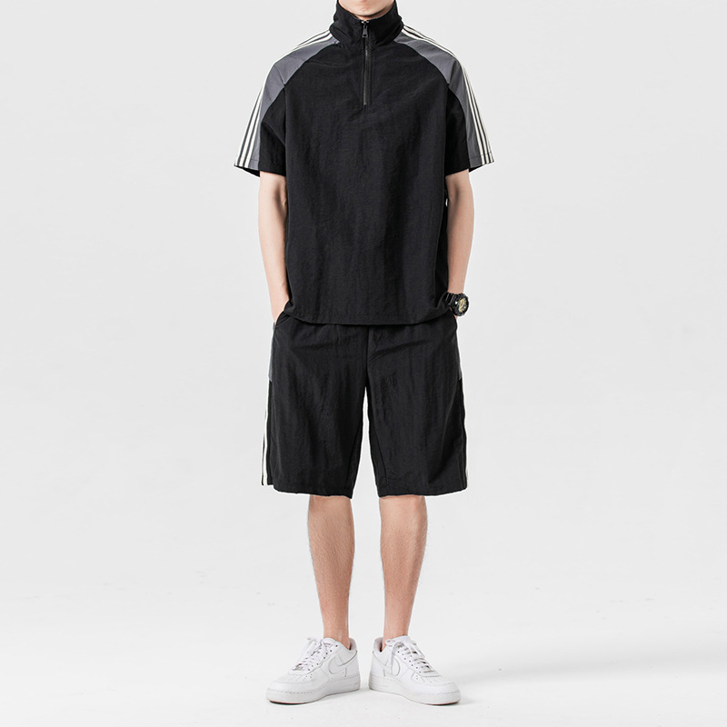 Men's T-Shirt & Shorts Co-Ord Set with Premium Cotton Fabric, Quick-Dry Breathable Material, Anti-Fading Design, Soft Comfortable - Image 5