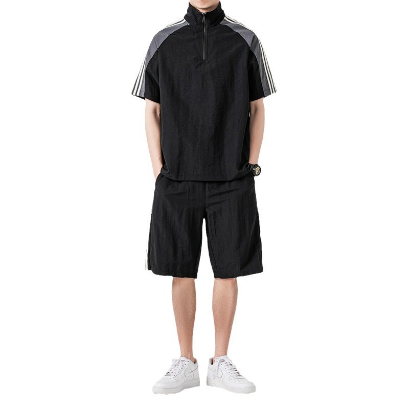 Men's T-Shirt & Shorts Co-Ord Set with Premium Cotton Fabric, Quick-Dry Breathable Material, Anti-Fading Design, Soft Comfortable - Image 8