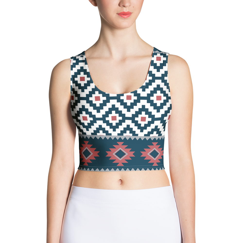 Women’s Printed Crop Top – Trendy Casual Fashion Top
